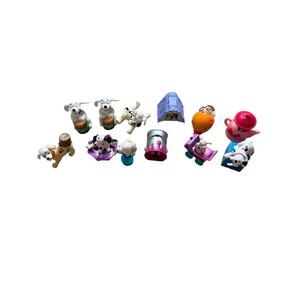 Vintage Disney 101 Dalmatians Lot - 12 Puppies in Barrels, Train, Doghouse 90s